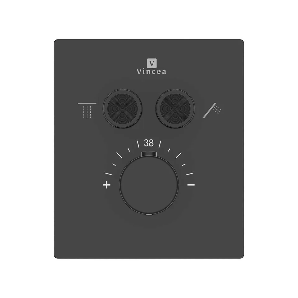 Душевой комплект Инспаер (Inspire) VSFW-3I21MT2MB встраиваемый, термостатический, двухрежимный, черный