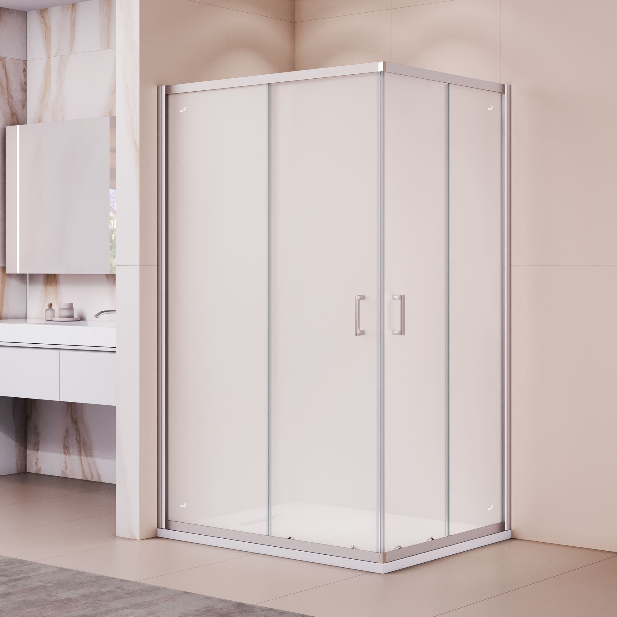 Душевой уголок RGW PA-040 — 800x1200, матовое, профиль хром