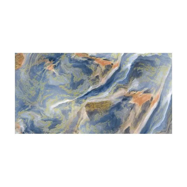 Плитка керамогранитная AZARIO Карлин Аква Голд 60x120 карвинг (H18004001G)