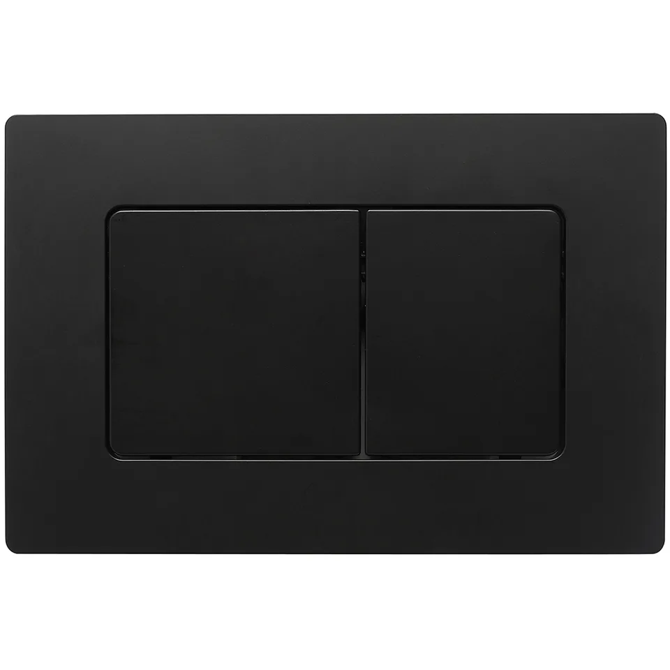 Кнопка смыва Veconi FLUSH V8, FLV8-B, 240х162х7, пластик, черный матовый