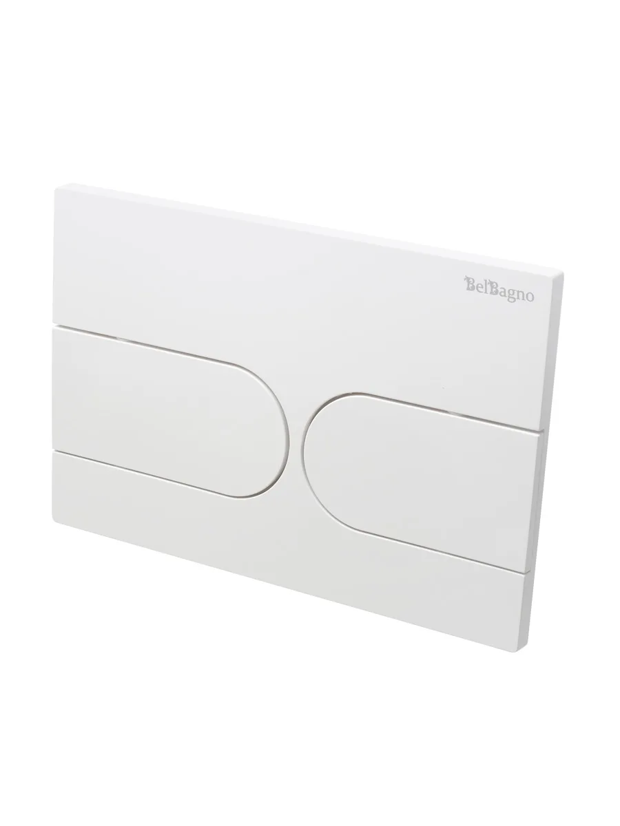 Кнопка смыва BelBagno BB-11-BL, белый глянец