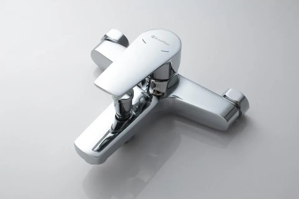 Смеситель Knotlor Прилив/EcoFlow KN-14 для ванны и душа с душевыми аксессуарами хром