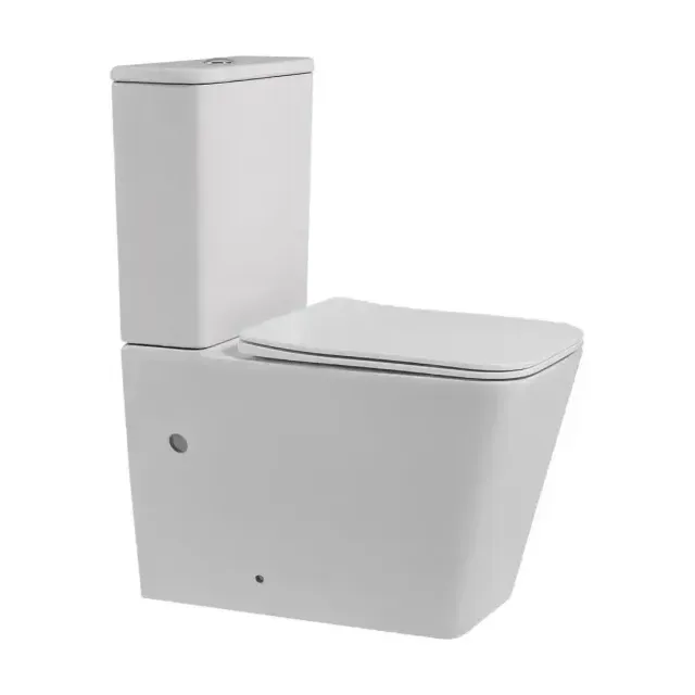 Унитаз-компакт ABBER Rechteck AC1210 36*64 безободковый с крышкой-сиденьем микролифт Slim
