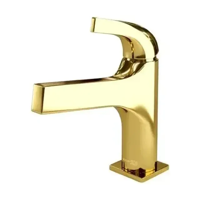 Смеситель WasserKRAFT Sauer 7103 для раковины глянцевое золото