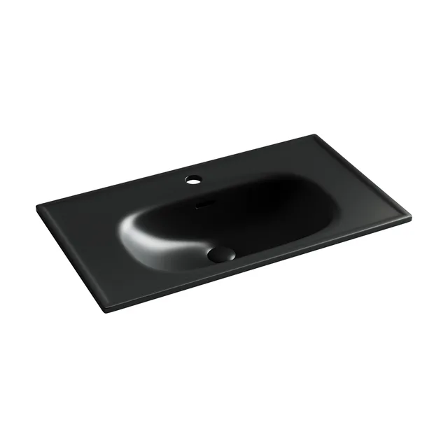 Раковина из сантехнического фарфора Ceramica Nova Сабо (Sabo) 80 см CN13002MB накладная цвет черный матовый