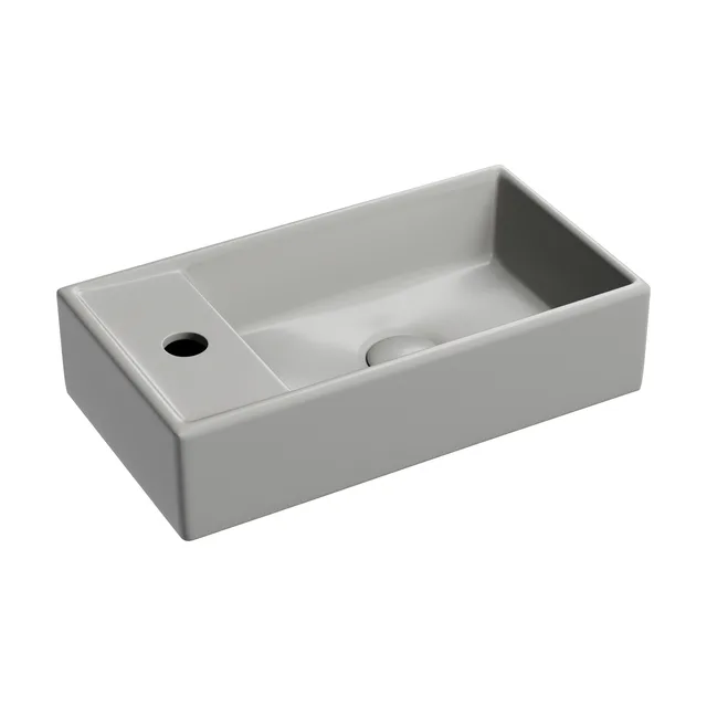 Раковина из сантехнического фарфора Ceramica Nova Элемент (Element) 42 см CN6051RMH подвесная цвет антрацит матовый