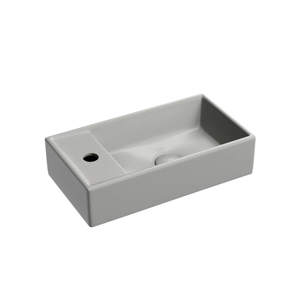 Раковина из сантехнического фарфора Ceramica Nova Элемент (Element) 42 см CN6051RMH подвесная цвет антрацит матовый