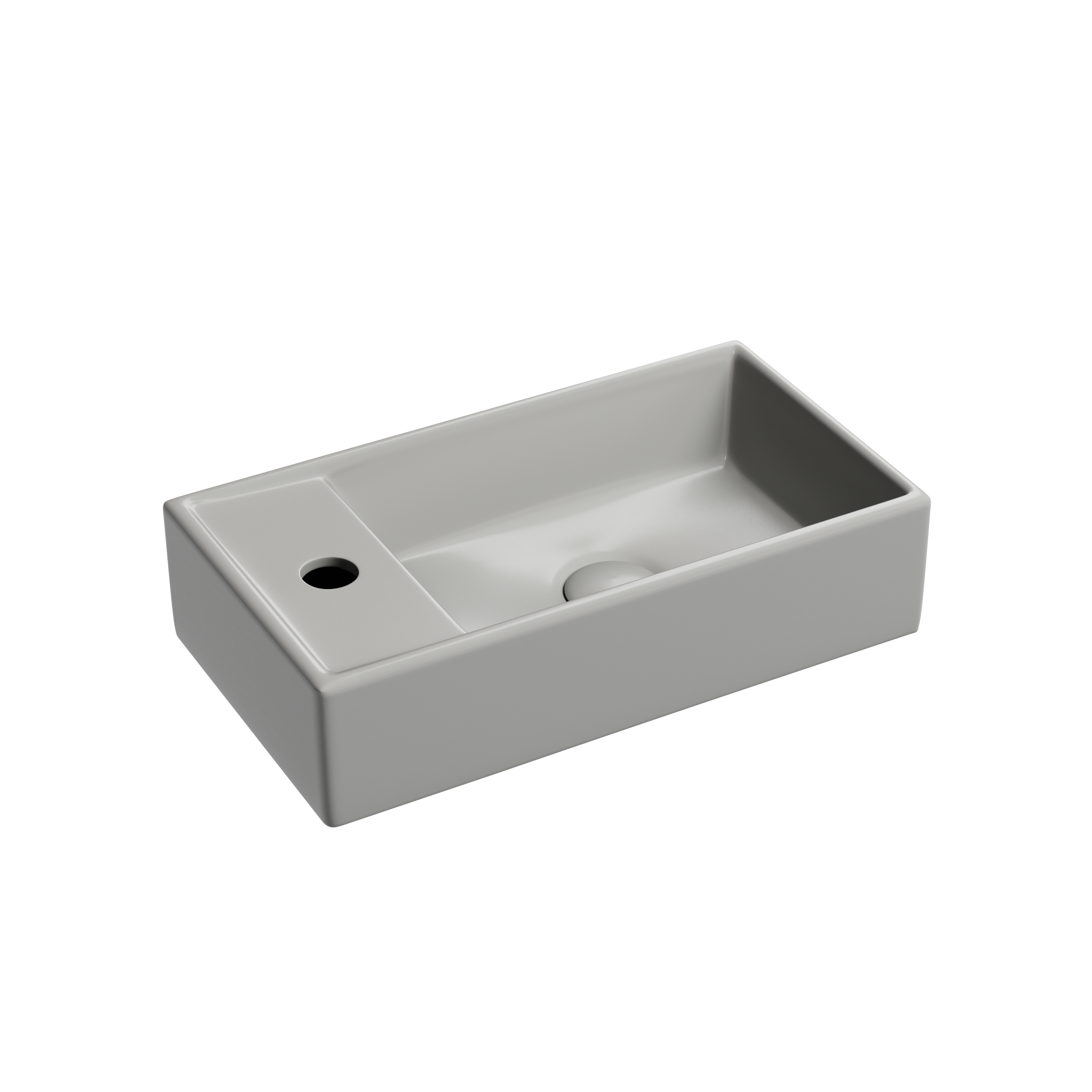 Раковина из сантехнического фарфора Ceramica Nova Элемент (Element) 42 см CN6051RMH подвесная цвет антрацит матовый