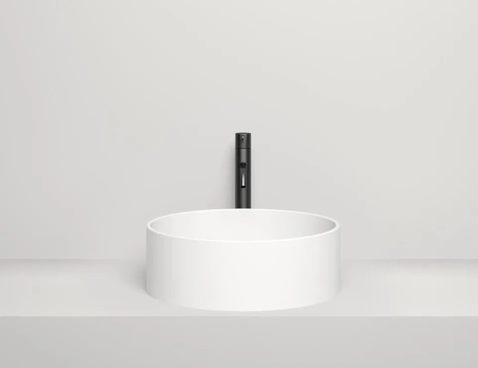 Накладная раковина Salini Armonia 02 S-Sense 45*45 белый глянец