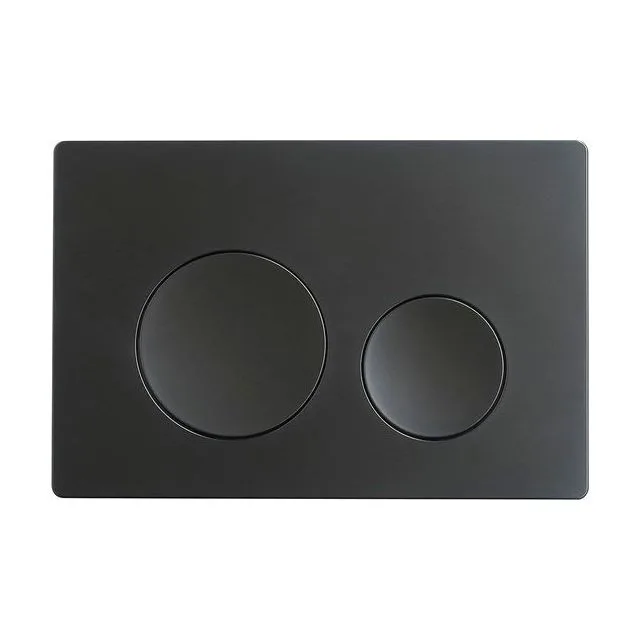 Кнопка смыва Veconi FLUSH V2, FLV2-B, 240х162х10, пластик, черный матовый