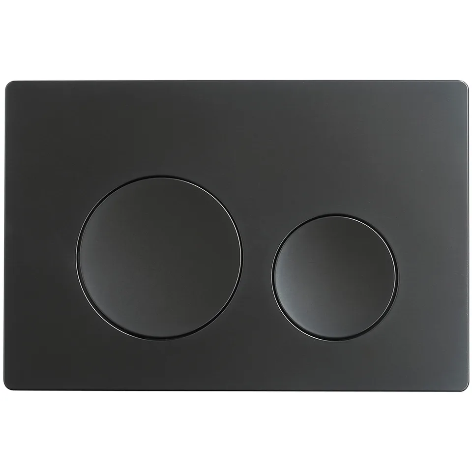 Кнопка смыва Veconi FLUSH V2, FLV2-B, 240х162х10, пластик, черный матовый