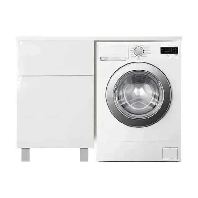 Тумба с раковиной Эстет Dallas Luxe 150 L напольная 2 ящика белая ФР-00009681