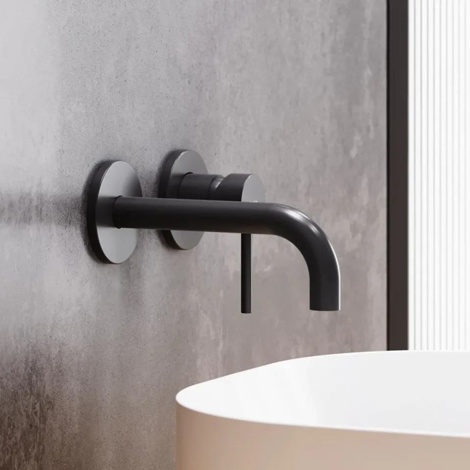 Смеситель Damixa Scandinavian Pure 360260300 для раковины скрытый монтаж черный матовый