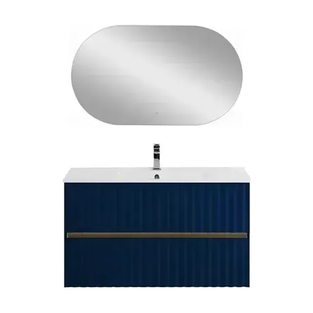 Комплект мебели Art&Max Элегант/Elegant 100 с LED подсветкой ручек сапфир