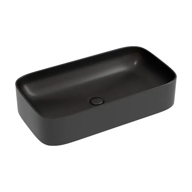 Раковина из сантехнического фарфора Ceramica Nova Элемент (Element) 71 см CN6054MB накладная цвет черный матовый