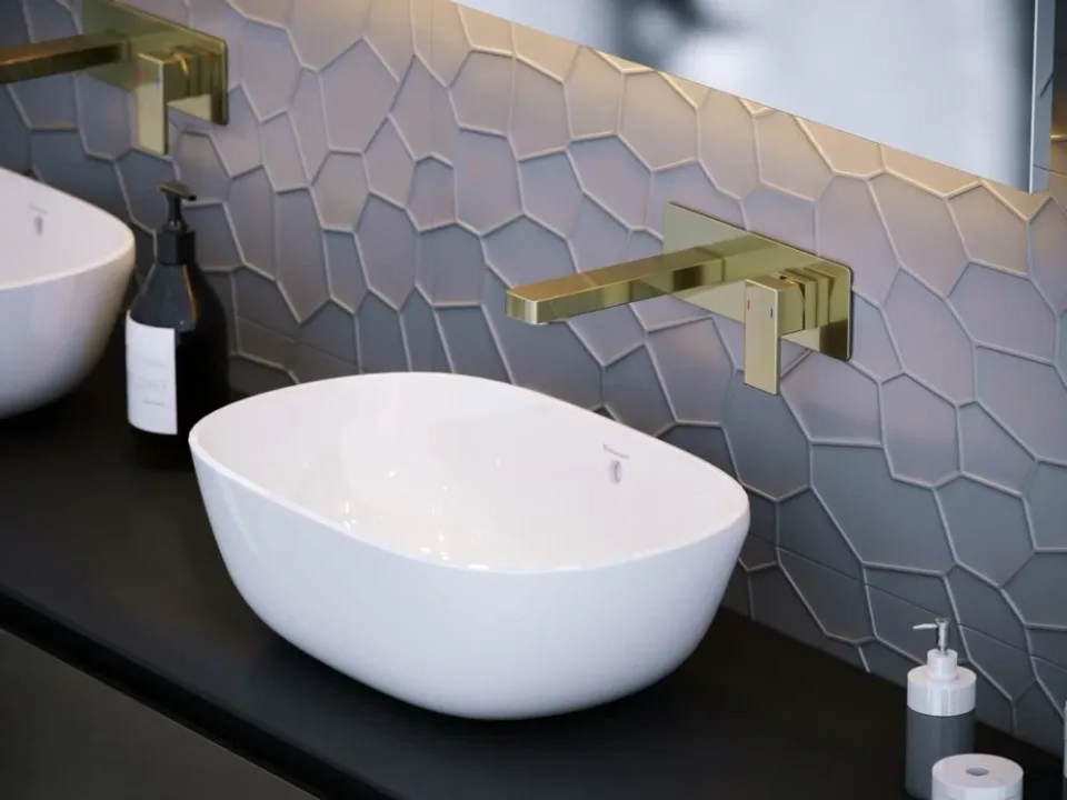 Смеситель Timo Selene 2071/17SM для раковины скрытый монтаж золото матовое