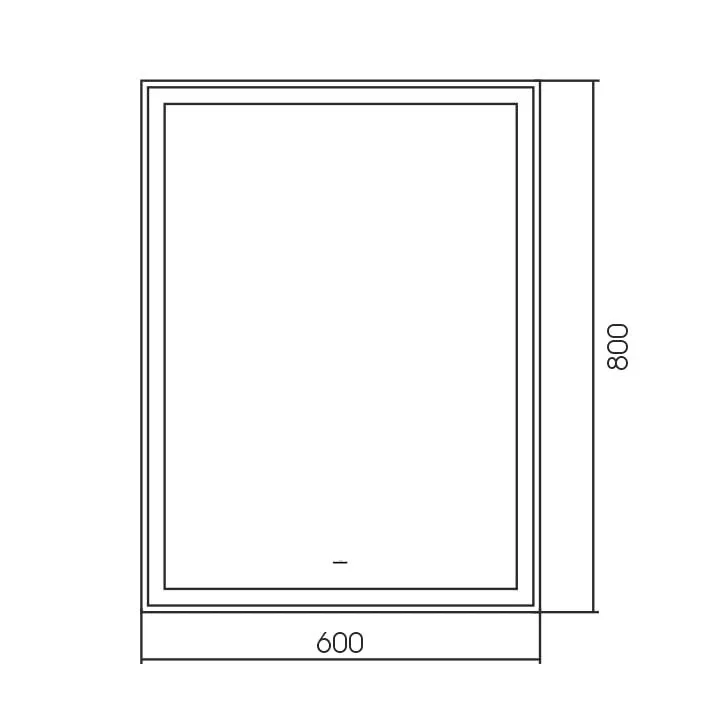 Зеркало Silver Mirrors Ливия 60*80 с Led-подсветкой инфракрасный выключатель