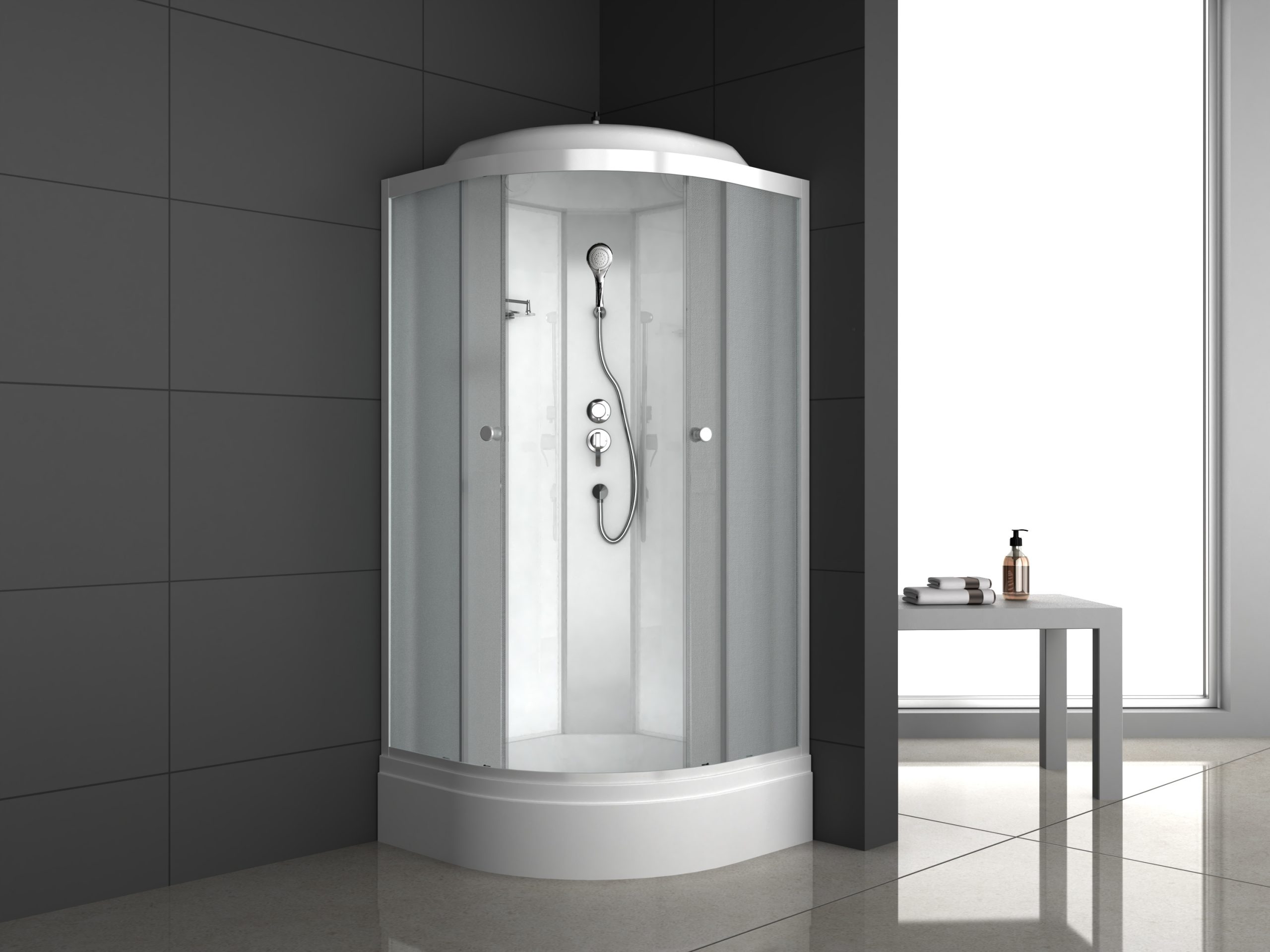 Душевая кабина ODA-8900 м/с (90*90) средний поддон 90 x 90 x 215