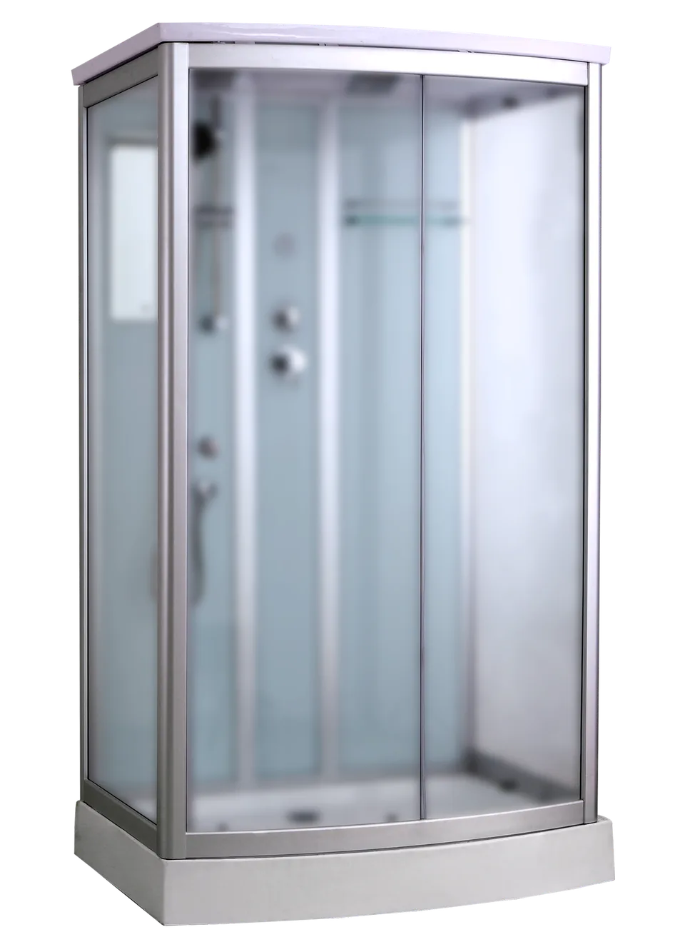 Timo Standart T-6615 Silver Fabric душевая кабина (120*90*220)