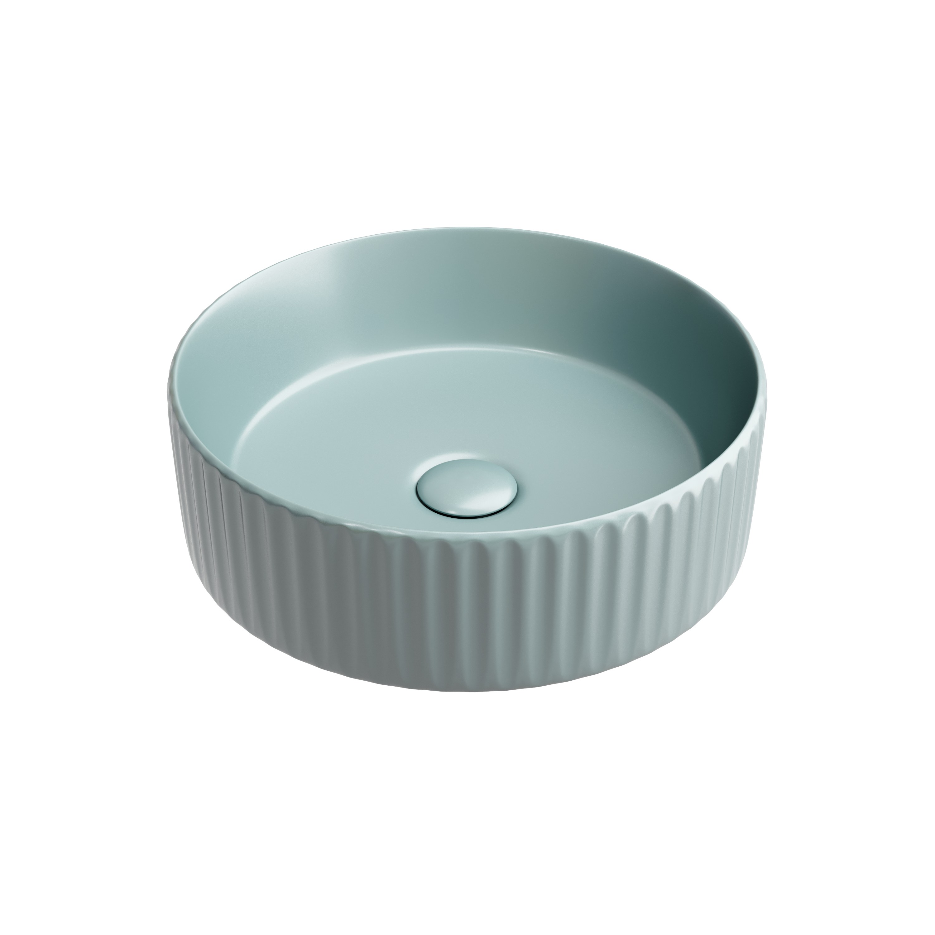 Раковина из сантехнического фарфора Ceramica Nova Элемент (Element) 36 см CN6057MLG накладная цвет зеленый матовый