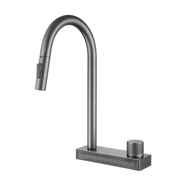 Смеситель ABBER Wasser Kreis AF8114NG для кухни с выдвижной лейкой, никель