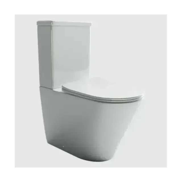 Унитаз-компакт Ceramicanova Highligh CN1802 36*61 безободковый с крышкой-сиденьем микролифт Slim