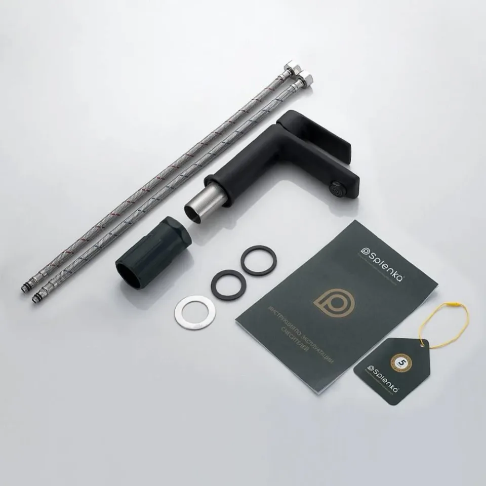 Смеситель Splenka S05.10.06 для раковины черный матовый