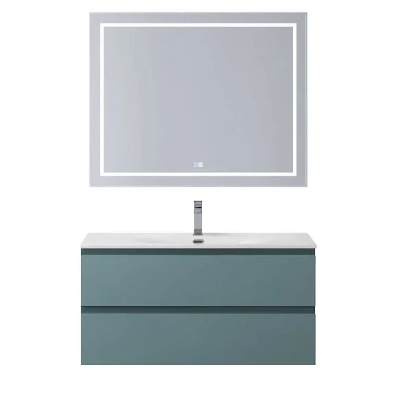 Комплект мебели BelBagno Крафт (Kraft) 100 голубой матовый (раковина BB-8099-100)