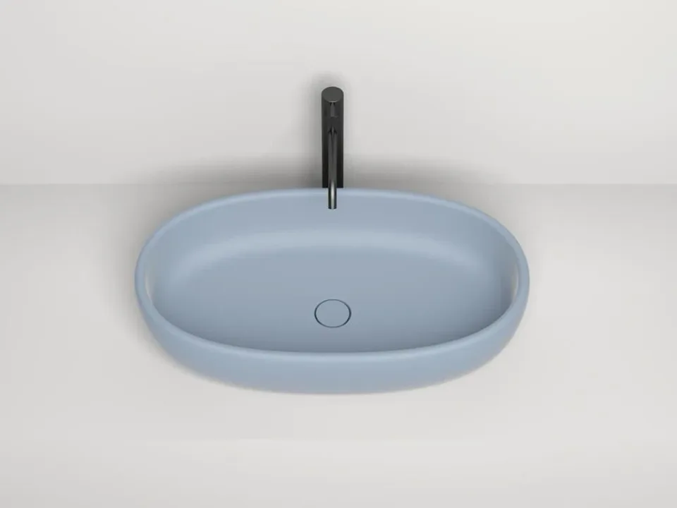 Накладная раковина Salini Luce S-Stone 70*40 белая матовая