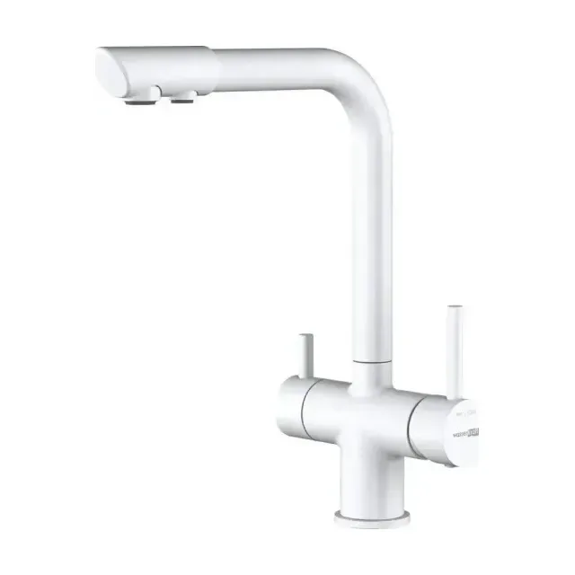 Смеситель WasserKRAFT A8357 для кухни под фильтр, белый Soft-touch