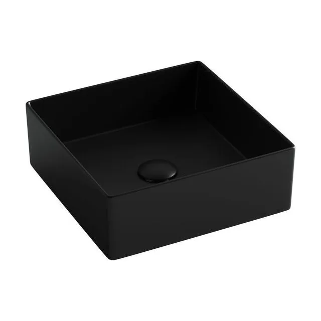 Раковина из сантехнического фарфора Ceramica Nova Элемент (Element) 36 см CN6068MB накладная цвет черный матовый