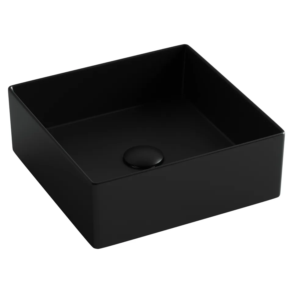 Раковина из сантехнического фарфора Ceramica Nova Элемент (Element) 36 см CN6068MB накладная цвет черный матовый
