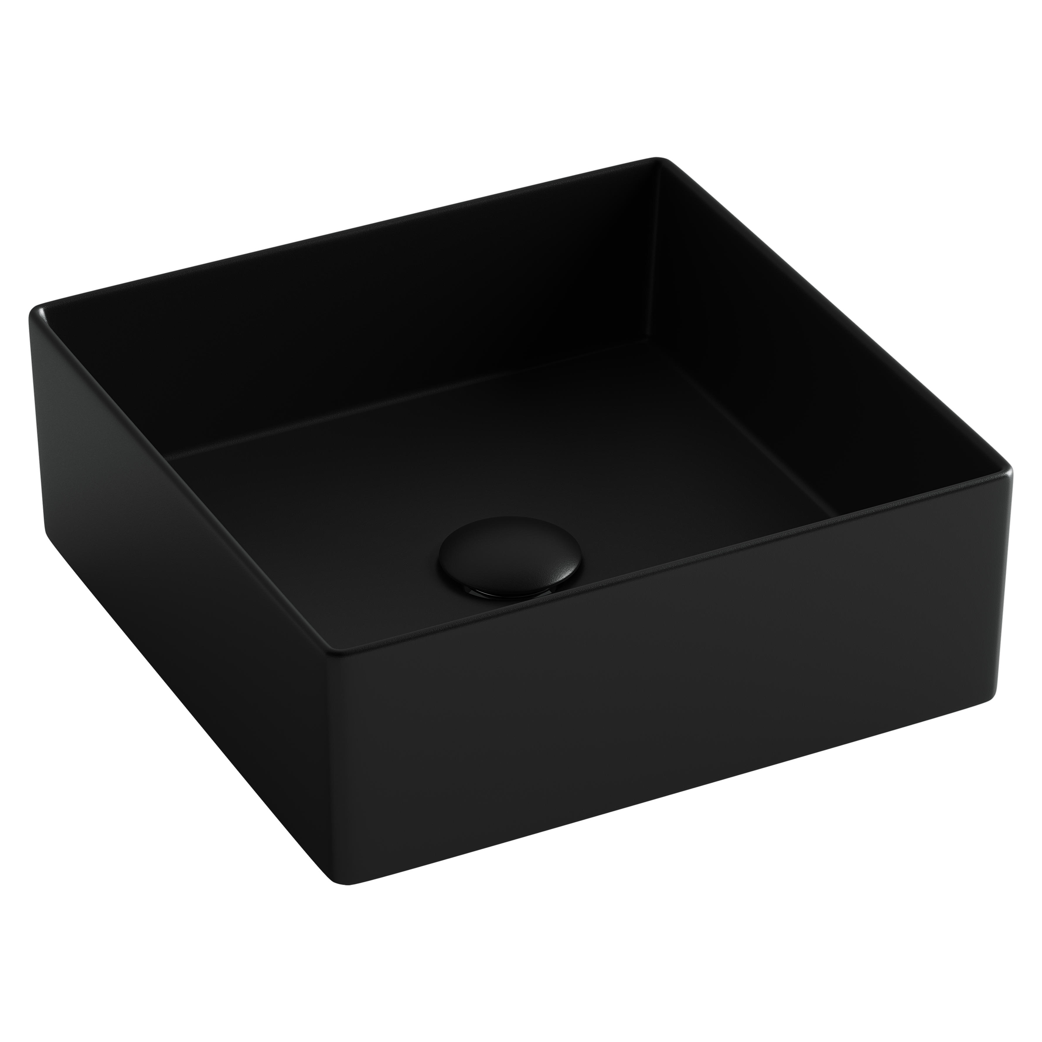 Раковина из сантехнического фарфора Ceramica Nova Элемент (Element) 36 см CN6068MB накладная цвет черный матовый