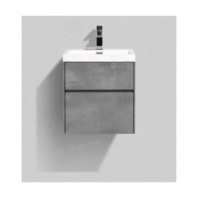 Тумба с раковиной BelBagno Пьетра (Pietra) Мини (Mini) 50 с асимметричными ящиками цемент штукатурка