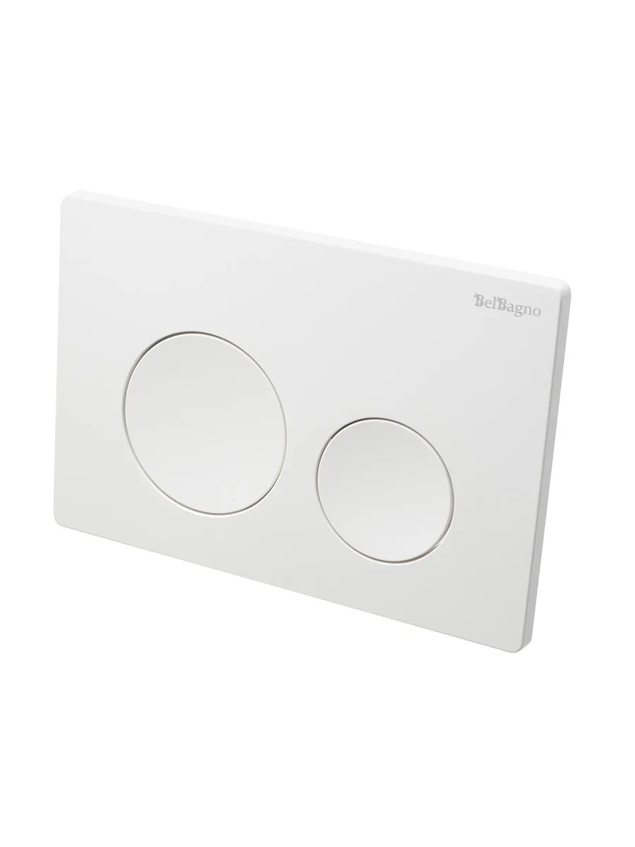 Кнопка смыва BelBagno BB-03C-BL, белый глянец