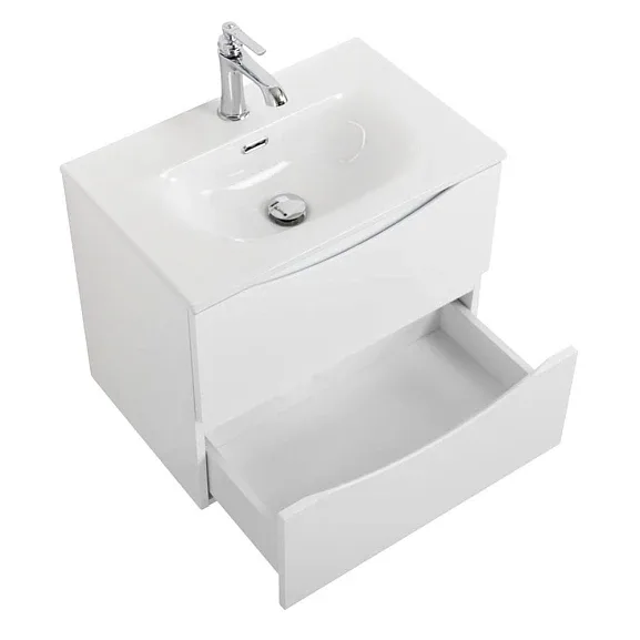 Комплект мебели BelBagno Марино-Кер-Мини (Marino-Cer-Mini) 60 белый глянец