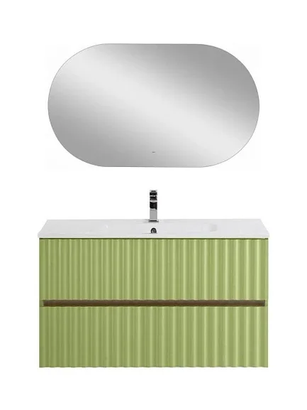 Комплект мебели Art&Max Элегант/Elegant 100 с LED подсветкой ручек мята