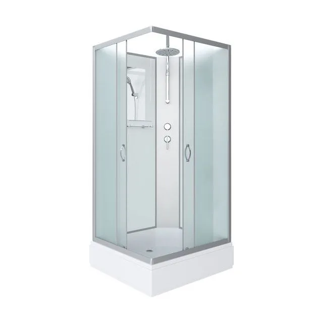 Душевая кабина Niagara Classic NG-33084-14QBKT (100х80х210) средний поддон(26см),стекло матовое