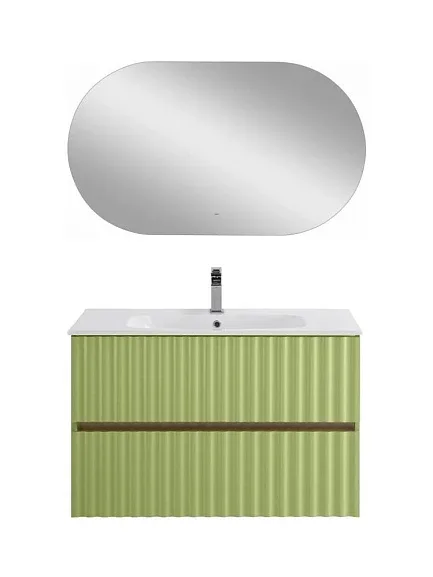 Комплект мебели Art&Max Элегант/Elegant 90 с LED подсветкой ручек мята