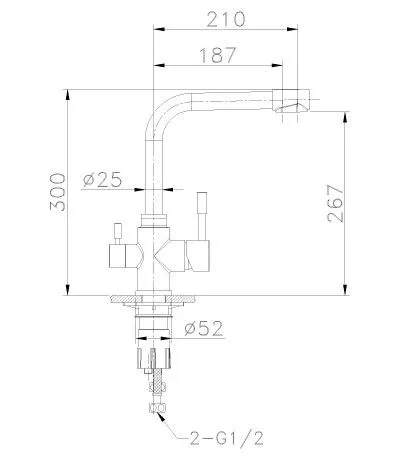 Смеситель Lemark Expert для кухни с функцией подключения фильтра LM5061S