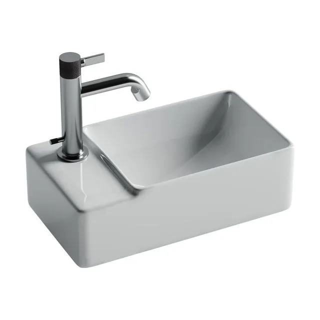 Раковина из сантехнического фарфора Ceramica Nova Элемент (Element) 40 см CN5046 подвесная цвет белый