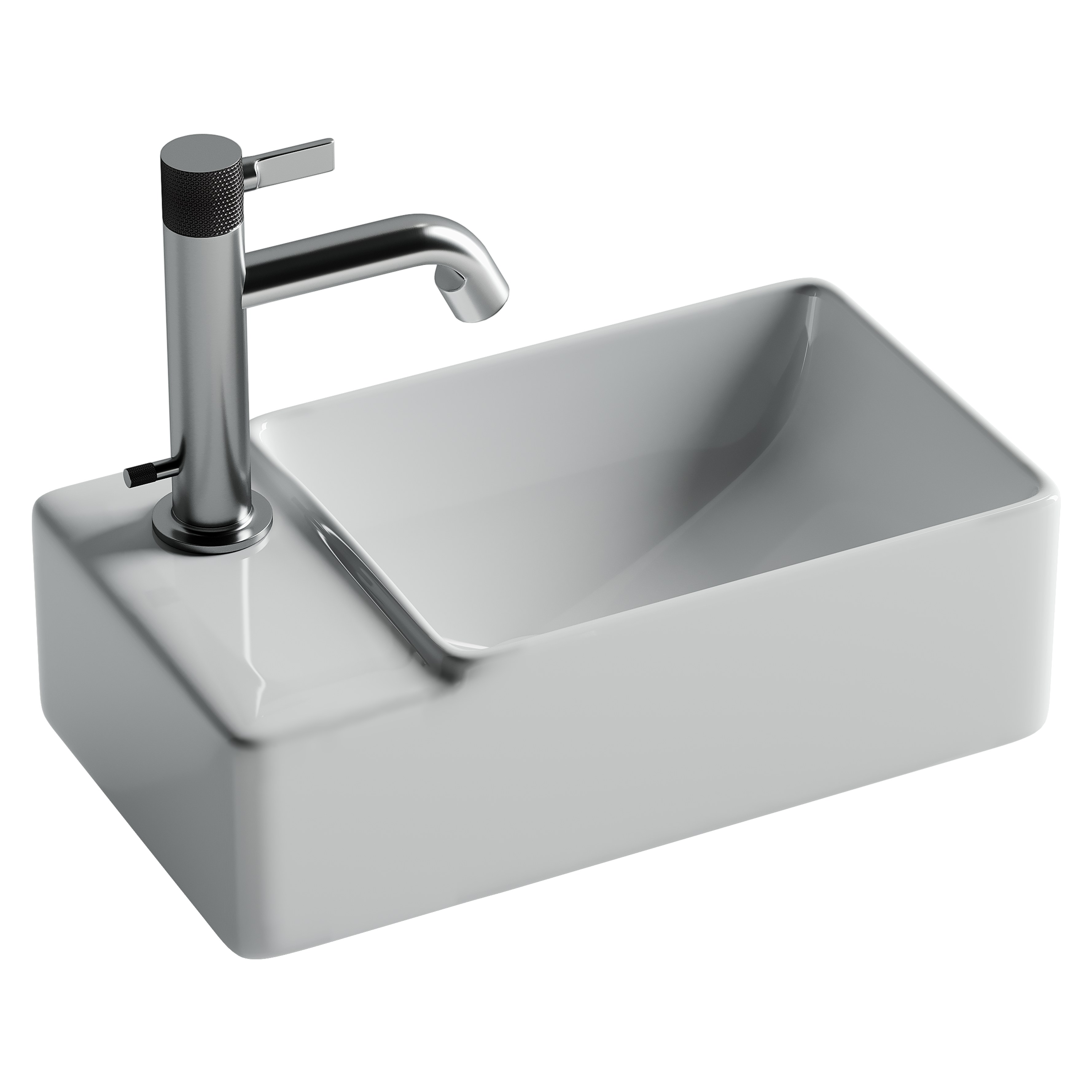 Раковина из сантехнического фарфора Ceramica Nova Элемент (Element) 40 см CN5046 подвесная цвет белый