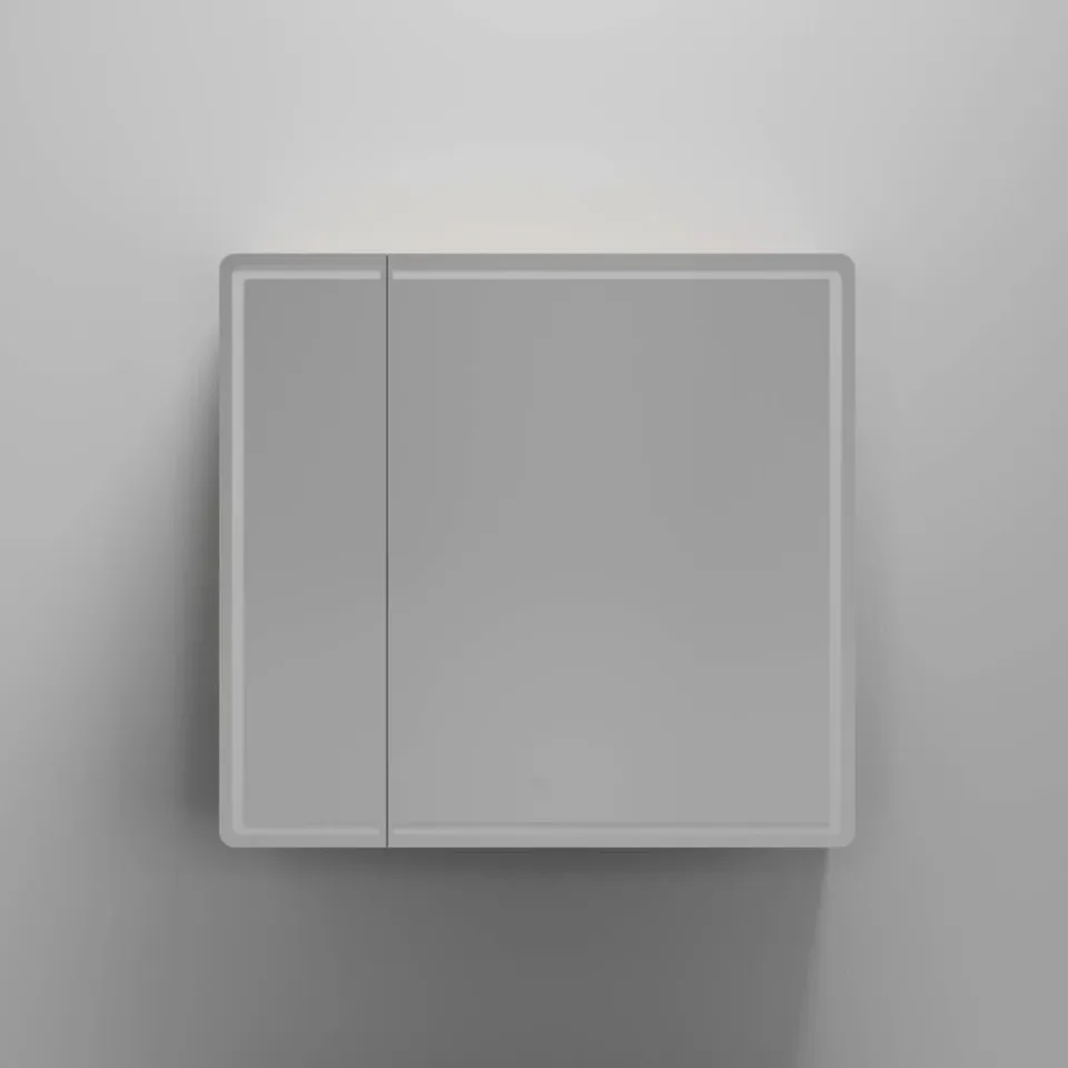 Зеркало-шкаф Sancos Mirror 79*74 с Led подсветкой дуб галифакс натуральный