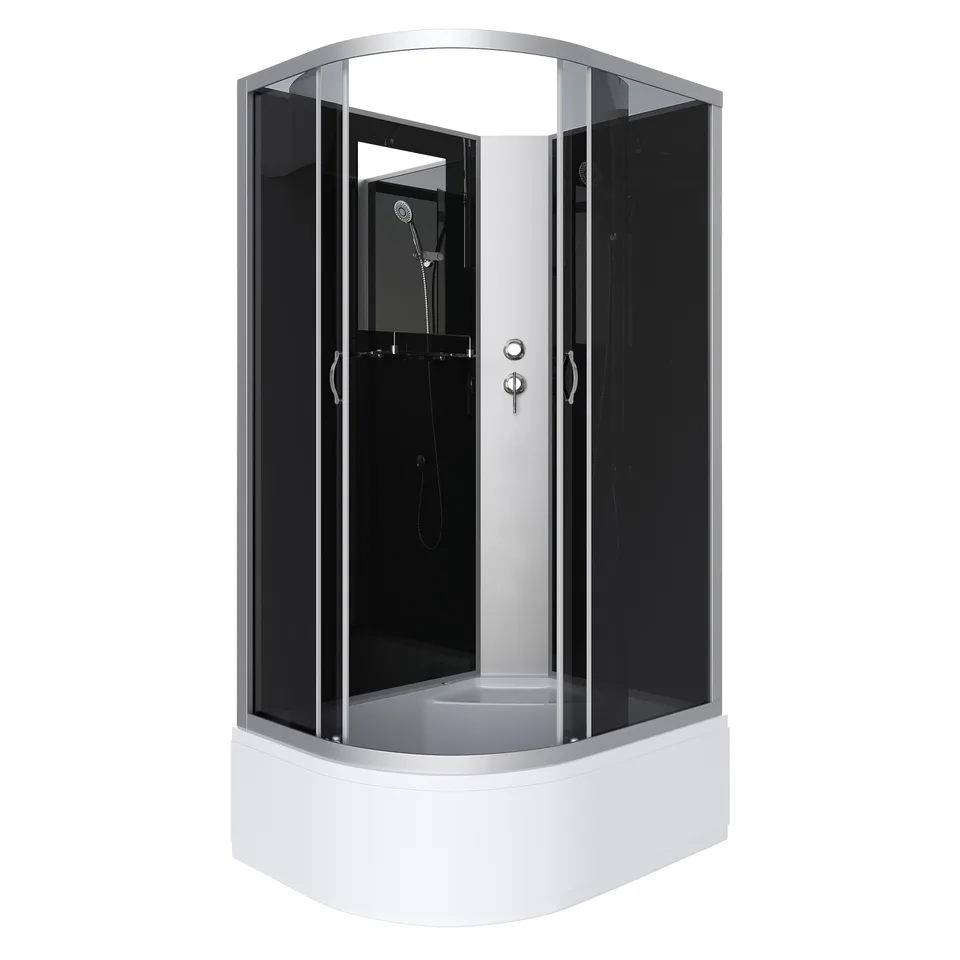 Душевая кабина Niagara Classic NG-2510-14RBK (120х80х200) высокий поддон(40см),стекло тонированное,4 места
