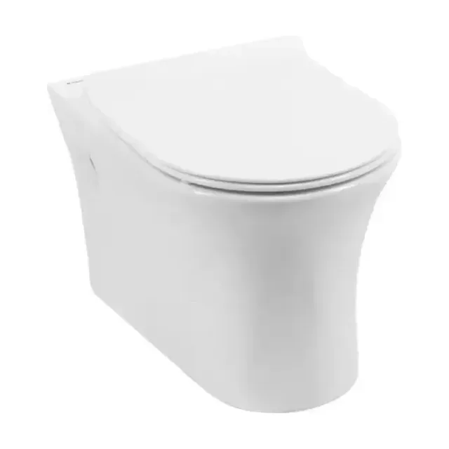 Подвесной унитаз Aquanet Roll-W 37*54,5 безободковый с крышкой-сиденьем микролифт Slim
