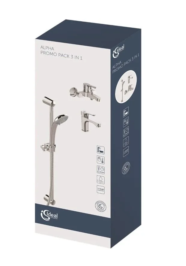 Комплект смесителей Ideal Standard Alpha BD004AA 3в1