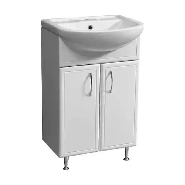 Тумба с раковиной Stella Polar Концепт 50 белый глянец (раковина Уют 50)