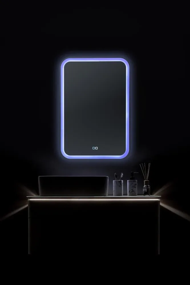 Зеркало Silver Mirrors Мальта RGB 55*80 с Led-подсветкой сенсорный выключатель