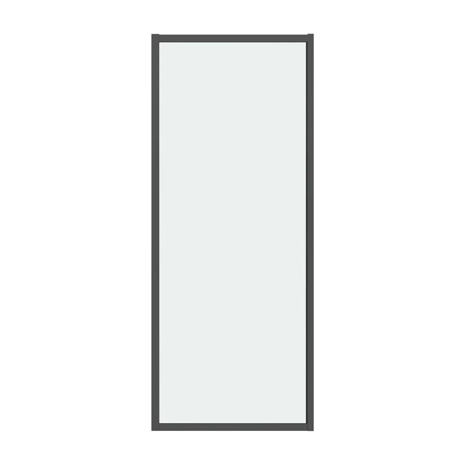 Боковая стенка Grossman Style 200.K33.05.70.21.00 (70х195) черный матовый,стекло прозрачное, 1 место