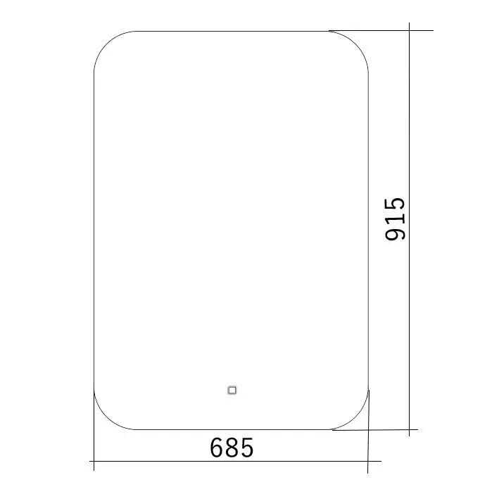 Зеркало Silver Mirrors Паллада 68,5*91,5 с Led-подсветкой сенсорный выключатель